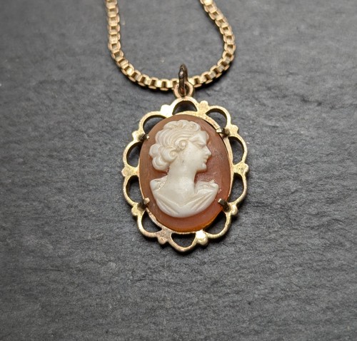 Collana con cammeo oro - collana, in