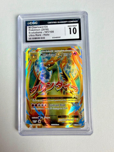 Carta pokemon charizard ex - m,