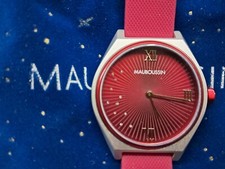Orologio Donna Maoubussin Rosso vivo, Quadrante con brillantini