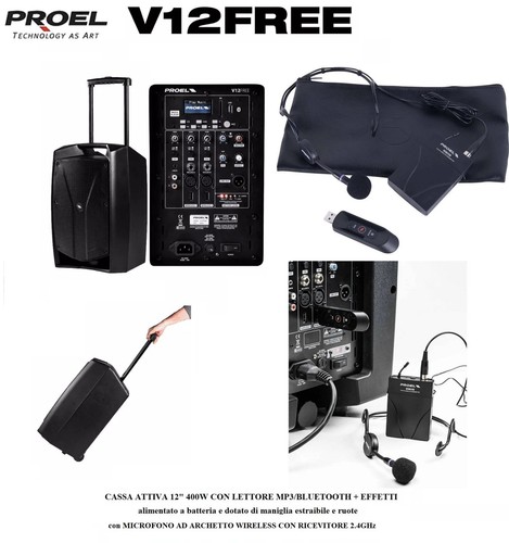 Proel v12free cassa attiva - v12free, a