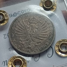 Moneta argento lira - argento, 1