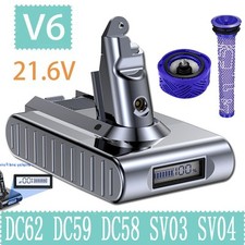 Batteria 9500 mAh per DYSON V6 DC59 DC62 DC61 DC58 SV03 SV04 display LED SONY CELL