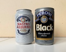 2 lattine di birra Nastro Azzurro Peroni, 33 cl