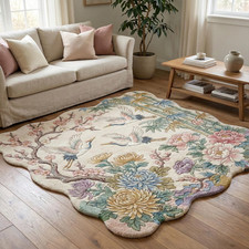 Tappeto colorato floreale