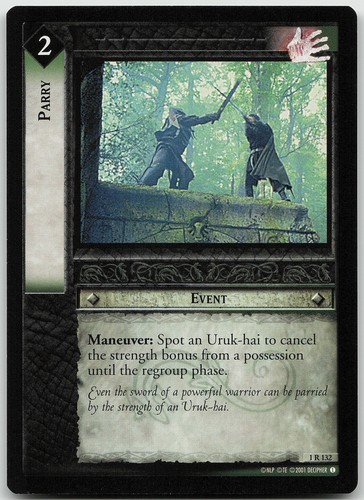 Parry 132 rara lotr - lotr, tcg