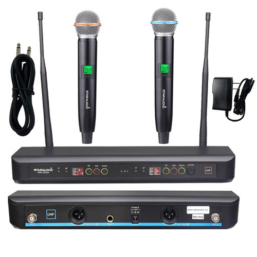 Microfono wireless 2ch church - microfono,