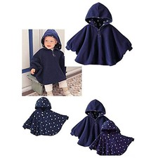 Poncho cappotto caldo - , con