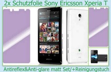 2x Pellicola Protettiva Schermo Antiriflesso Opaca per Sony Xperia T LT30P Screen Protector