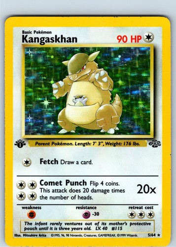 Carta pokemon vintage - pokemon, 1°