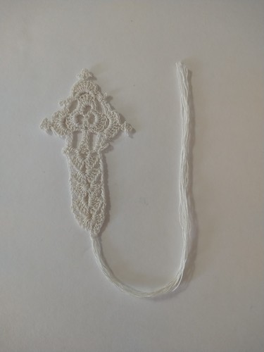 Handmade crochet lace cross - handmade,