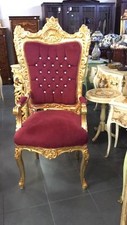 TRONO POLTRONA REALE IN LEGNO