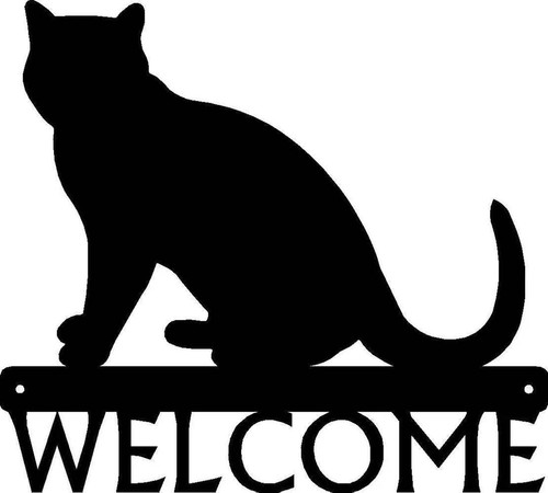 Insegna benvenuto cat - insegna, di