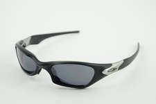 Occhiali da sole vintage Oakley Valve 1.0 nero opaco argento/nero iridio
