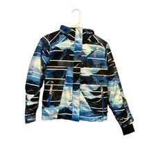 Spyder giacca sci cappotto blu