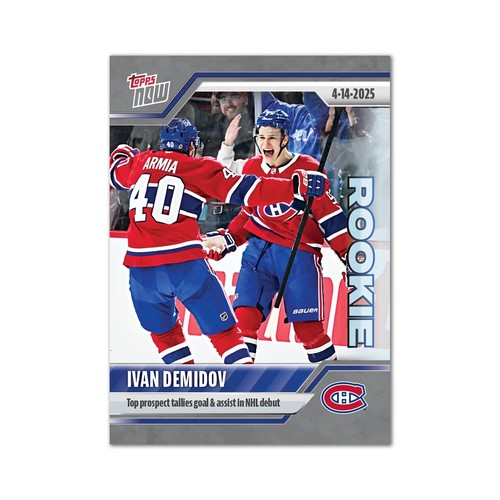2024 nhl topps now - topps, stickers