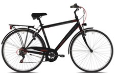 Bici Torpado UOMO CITY BIKE ALBATROS T480 cambio shimano TZ50 6V NERO ACCIAIO 