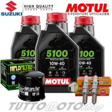 Tagliando SUZUKI SV650/ SV 650 S 1999 2000 2001 2002/ 5100 10W40 Candele-Filtro