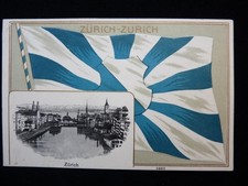 CPA Svizzera ZURIGO Bandiera