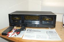 Cassettiera stereo Aiwa AD-WX717 RICONDIZIONATA in scatola con telecomando rara