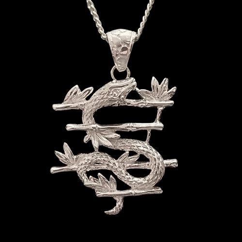 Ciondolo catena serpente su - e,