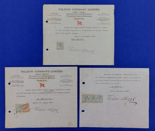 1937 malta falzon company - malta,,