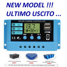 regolatore di carica solare pannelli solari x batterie 12 - 24 volt