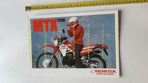 Honda mtx 125 1985 - mtx, depliant