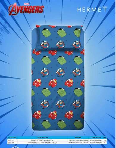 Set lenzuola disney marvel - set,