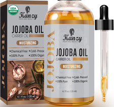 Olio Di Jojoba Puro Biologico 100% Naturale Pressato a Freddo 120Ml Non Raffinat