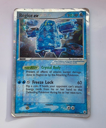 Regice 101 pokemon tcg - ex,