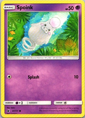 Spoink 111 common - spoink, 41/111
