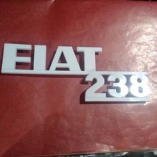 Scritta posteriore Fiat 238 Pulmino/Furgone/Camper anni 1967/1976 badge