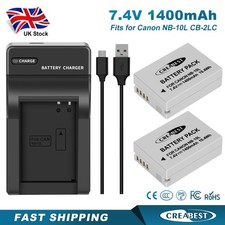 2x NB-10L CB-2LC batteria per