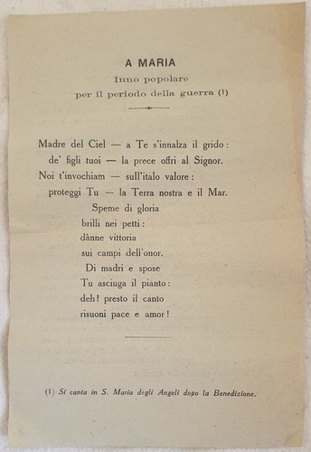 Volantino maria inno - volantino,