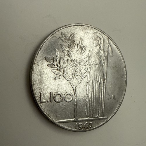 1967 italy italian 100 lire - italy,