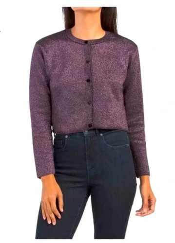 Cardigan zara metallic shimmer - cardigan,