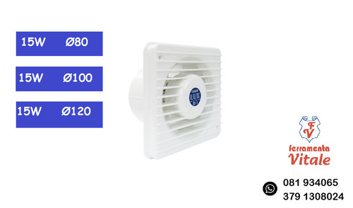 Aspiratore elettrico aria muro - aspiratore,