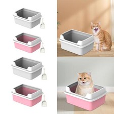 Lettiera per gatti, lettiera antispruzzo per gatti, conigli, piccoli animali