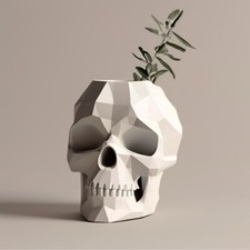 💀 Vaso Teschio Lowpoly -