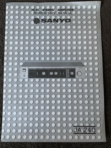 Sanyo ja240 amplificatore - sanyo,
