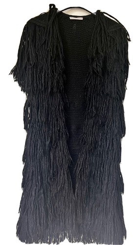 Gilet con frange lana - frange,