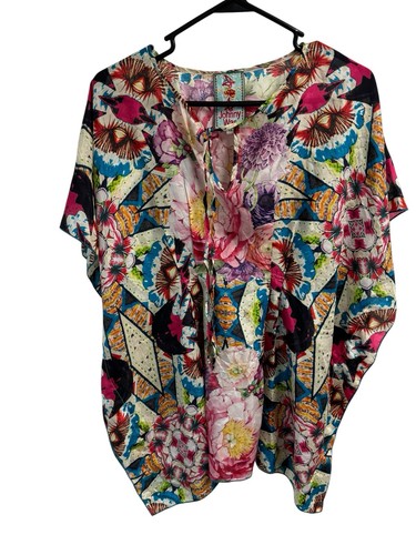 Top tunica poncho - , floreale
