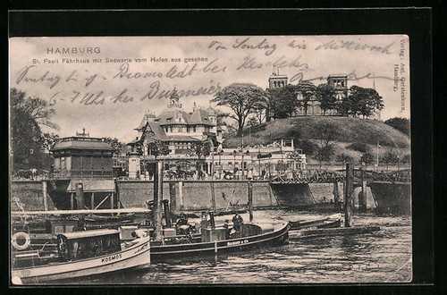 Cartolina amburgo pauli - amburgo-st.,