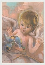 ADELINA ZANDRINO CARTOLINA ANGELI #4 FG N - ALINARI BAGLIONI PUTTI ANGIOLETTI