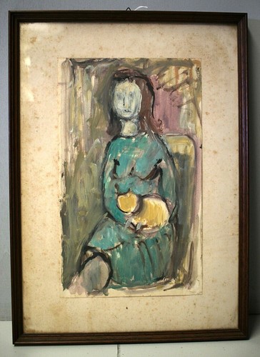 Antico quadro acquerello - antico,
