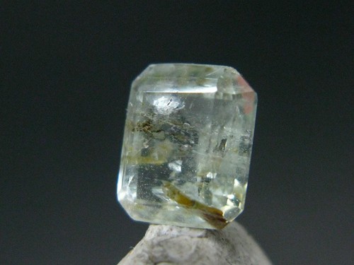 Rare gem natrolite - cut, stone