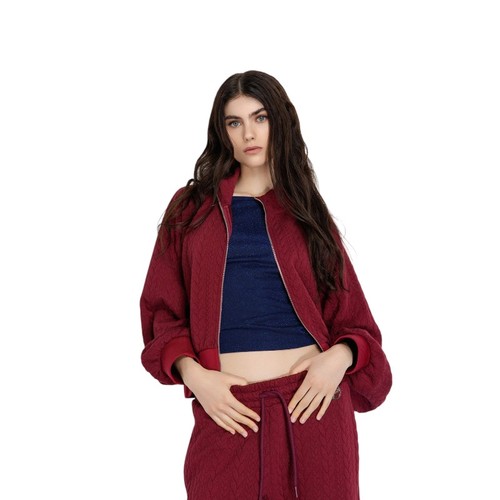 Felpa maglia crop - in, zippata