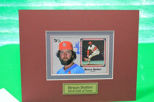Scheda autografa bruce sutter - autografa,