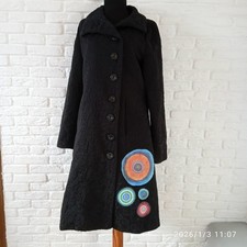 Elegant black coat - black, desigual