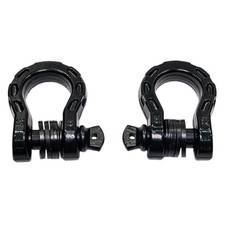 Set anello a D gancio 2x nero